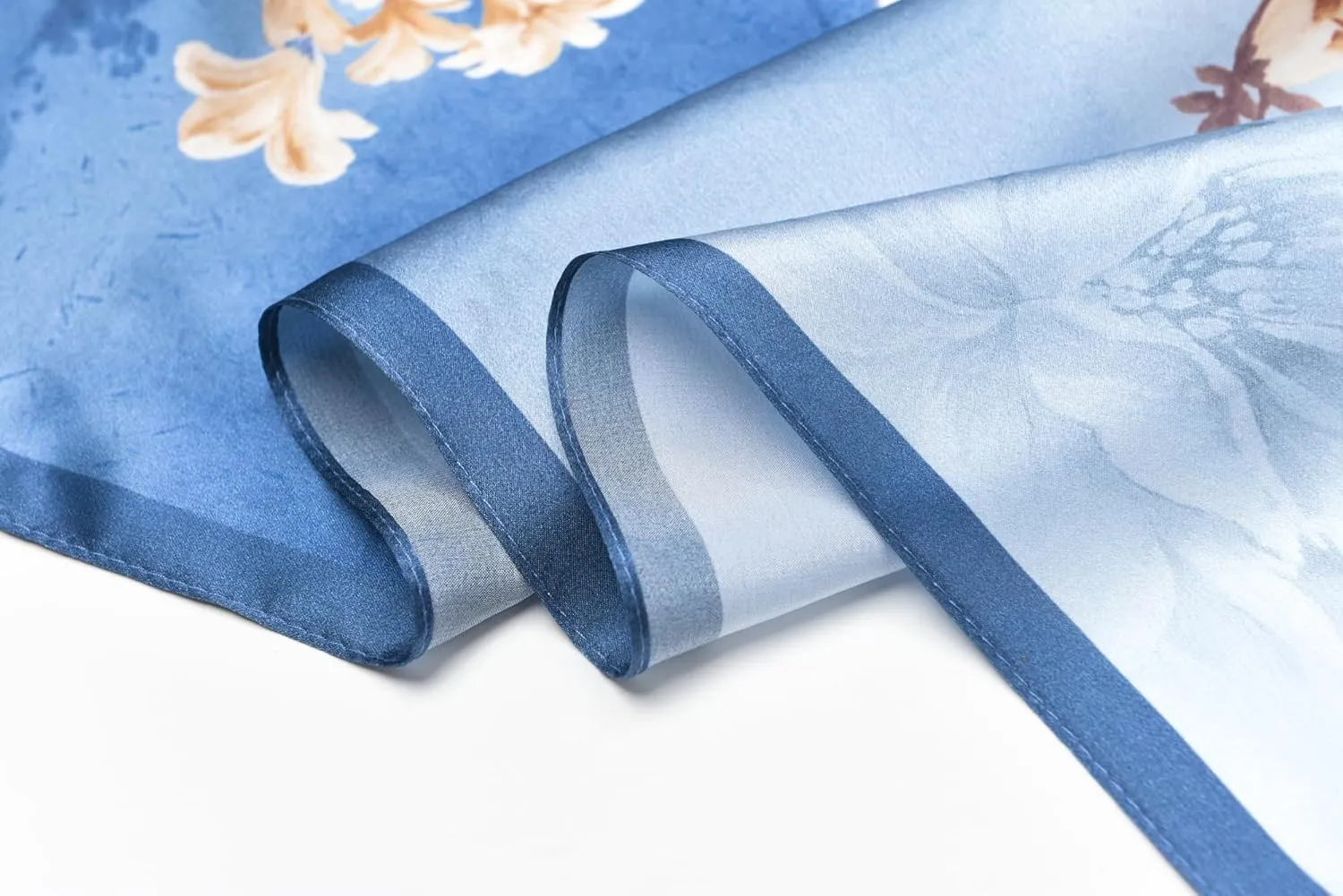 100% Mulberry Silk Scarf - 70'' X 21'' Long Satin Fashion Designer Scarf - Lightweight Wraps with Gift Packed