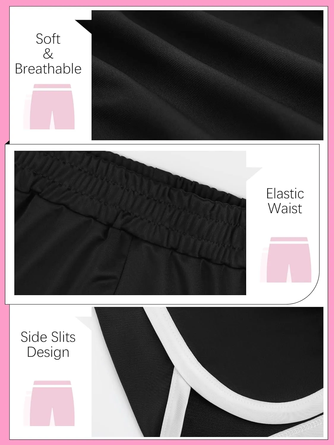 5 Packs Girls Soccer Shorts Toddler Athletic Running Dolphin Active Gym Workout Kids Quick Dry Shorts for Girls