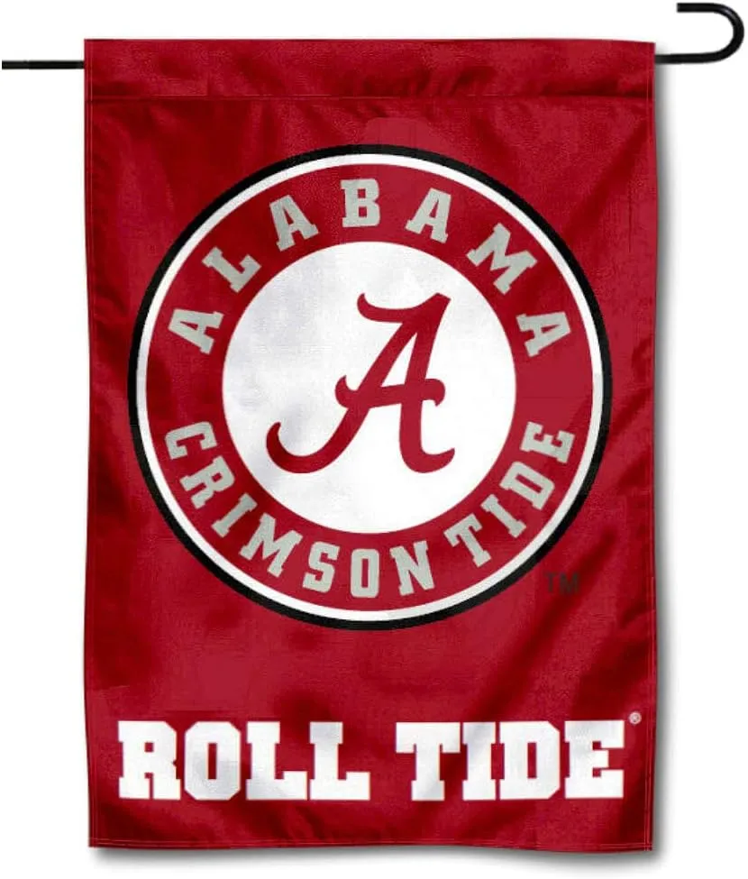 Alabama Crimson Tide Circle Logo Garden Flag