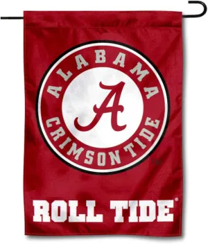 Alabama Crimson Tide Circle Logo Garden Flag