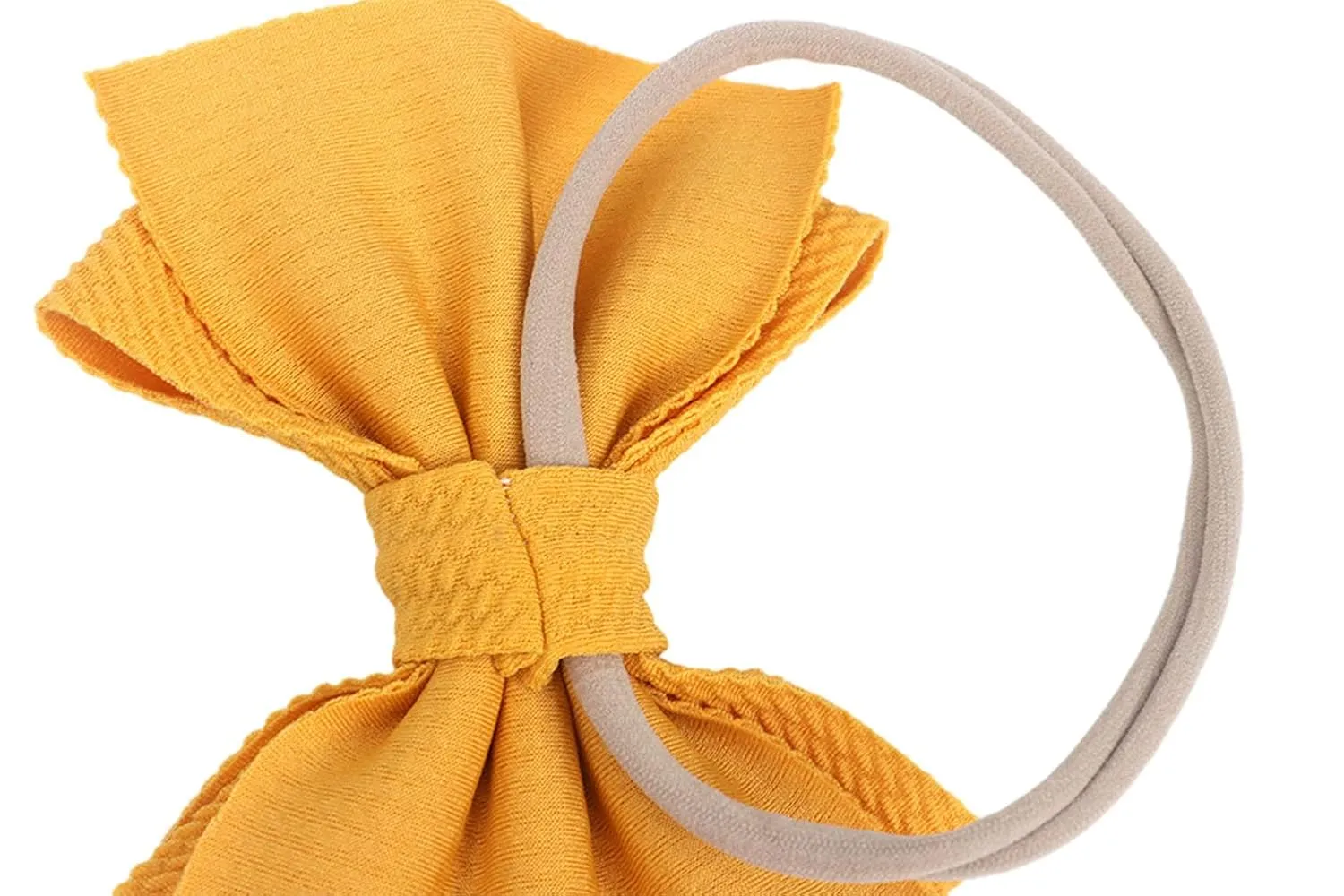 Baby Girl's 5 Inches Soft Double Bow-knot Nylon Headband Toddler Headdress for Photography Party Festivals (Black)