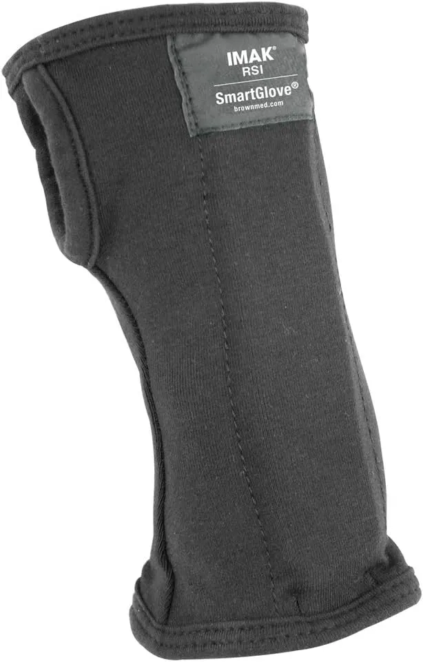 Brownmed - IMAK RSI SmartGlove with Thumb - Glove for Arthritis, Tendonitis & Carpal Tunnel - Compression Glove for Men & Women - Working & Gaming Wrist Support Brace with Splint - Medium