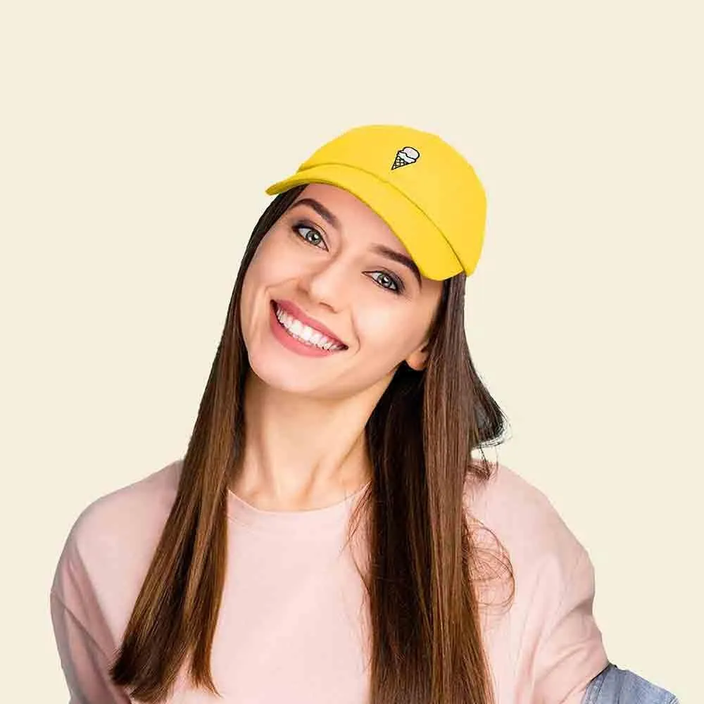 DALIX Double Scoop Embroidered Ice Cream Dad Hat Embroidered Cap Women
