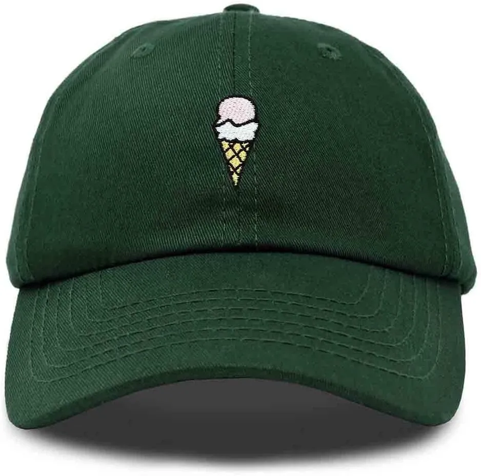 DALIX Double Scoop Embroidered Ice Cream Dad Hat Embroidered Cap Women