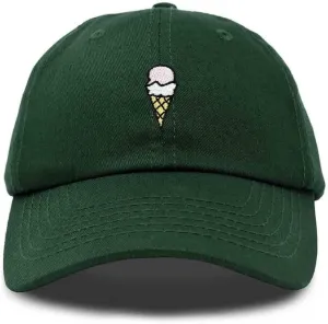 DALIX Double Scoop Embroidered Ice Cream Dad Hat Embroidered Cap Women