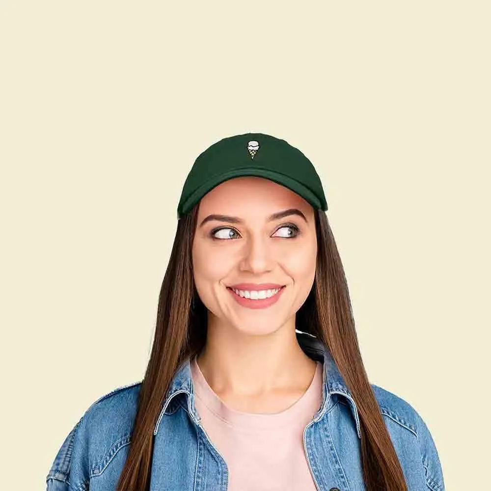 DALIX Double Scoop Embroidered Ice Cream Dad Hat Embroidered Cap Women
