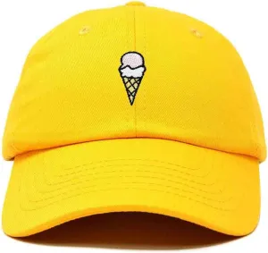 DALIX Double Scoop Embroidered Ice Cream Dad Hat Embroidered Cap Women
