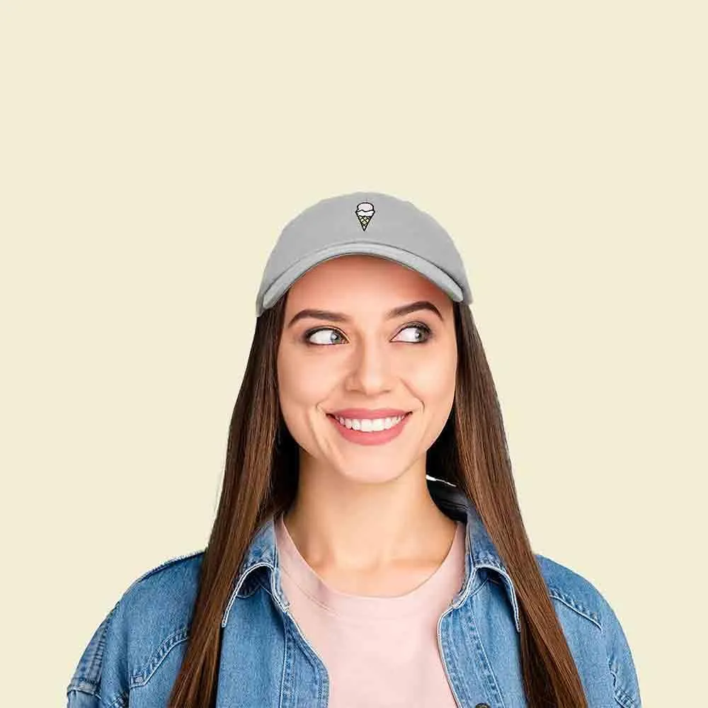 DALIX Double Scoop Embroidered Ice Cream Dad Hat Embroidered Cap Women