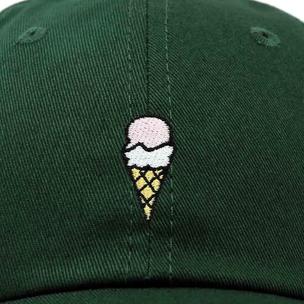 DALIX Double Scoop Embroidered Ice Cream Dad Hat Embroidered Cap Women