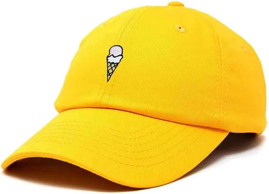 DALIX Double Scoop Embroidered Ice Cream Dad Hat Embroidered Cap Women