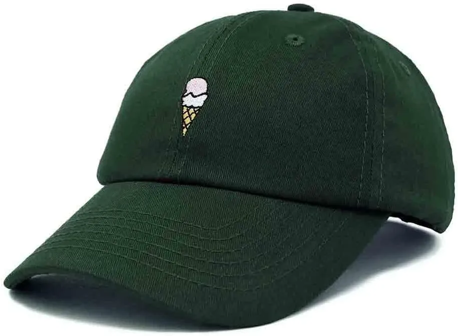 DALIX Double Scoop Embroidered Ice Cream Dad Hat Embroidered Cap Women