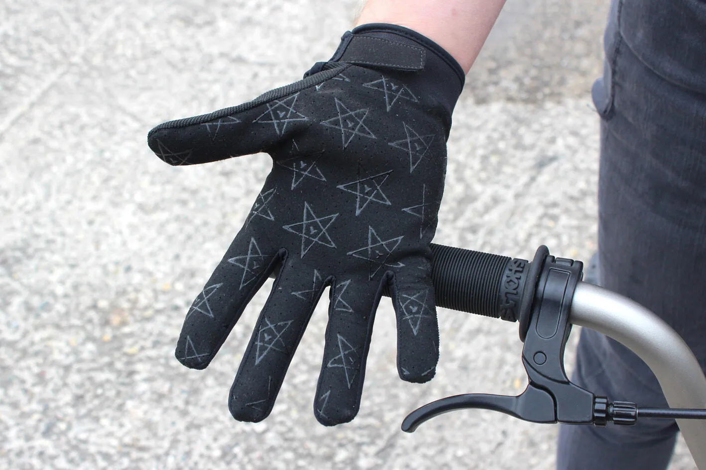 GLOVES BMX 4130 CHILDREN'S BLACK HEBIKES KHEBIKES, black