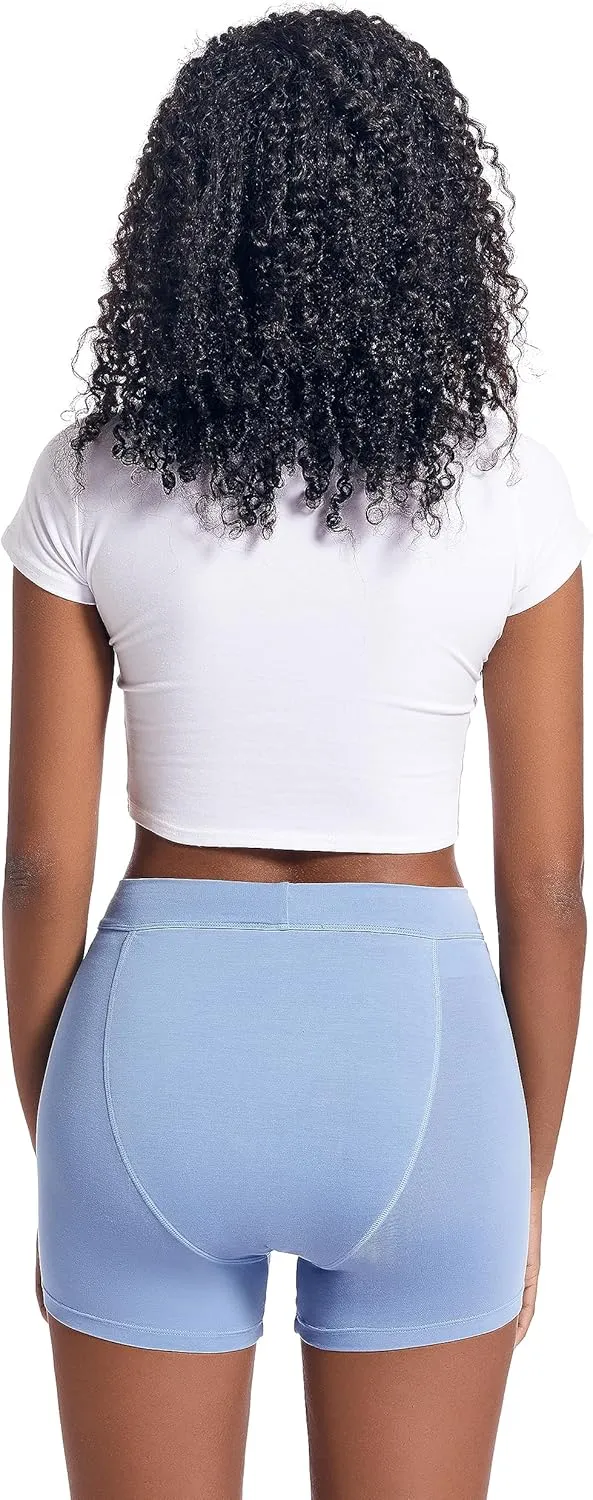 Goat Union 2" Period Underwear Boxer Briefs Boy-shorts, Organic Cotton Lining, Hi-Waisted & Heavy Flow, FSA HSA Approved