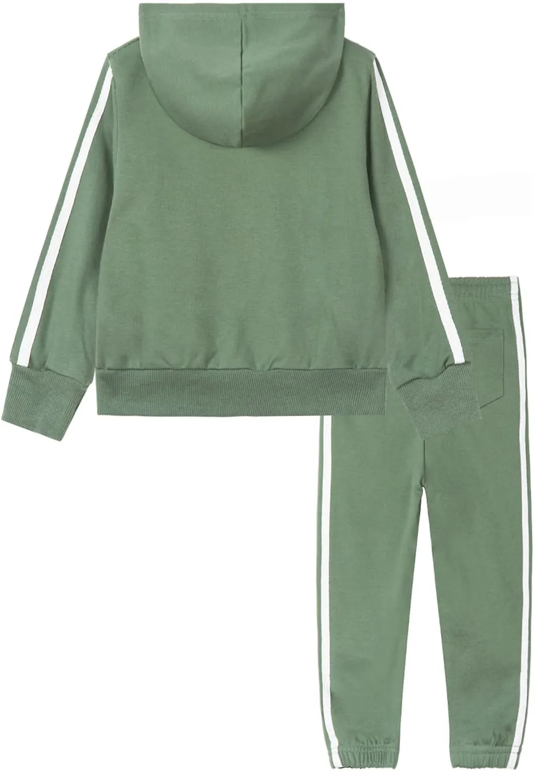 LittleSpring Little Boys Tracksuit Zip Up Athletic Hoodie and Jogger Pants 2-Piece Set