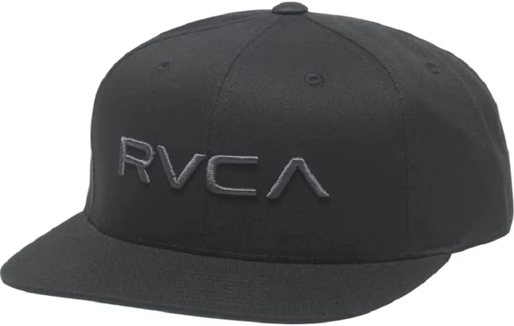 RVCA Boys' Adjustable Twill Straight Brim Snapback Hat