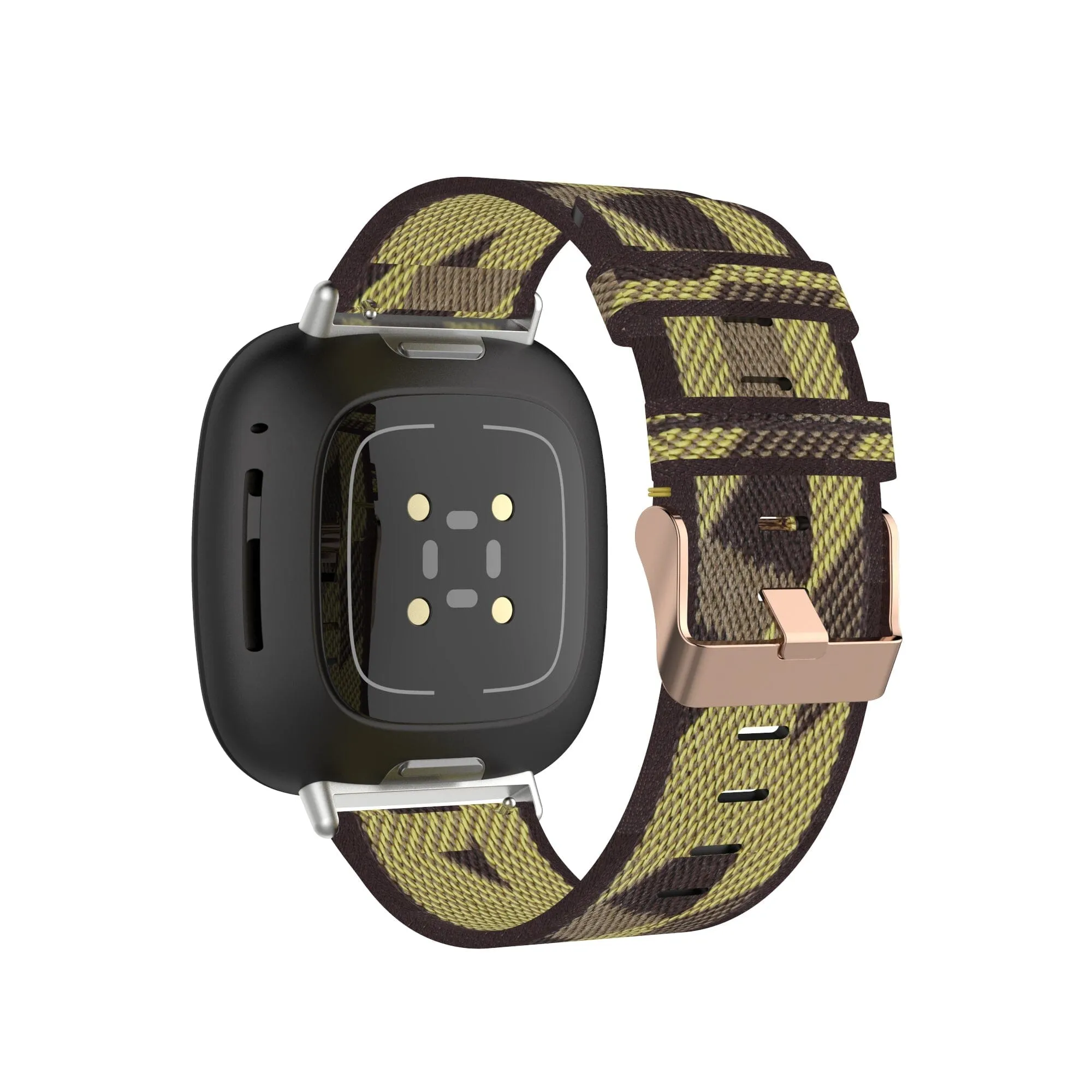 Stylish Canvas Watch Straps Compatible with Fitbit Versa 3